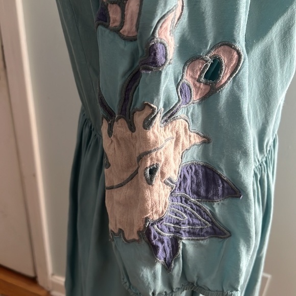 Free People Appliqué Sleeve Dress size Medium - Picture 5 of 10